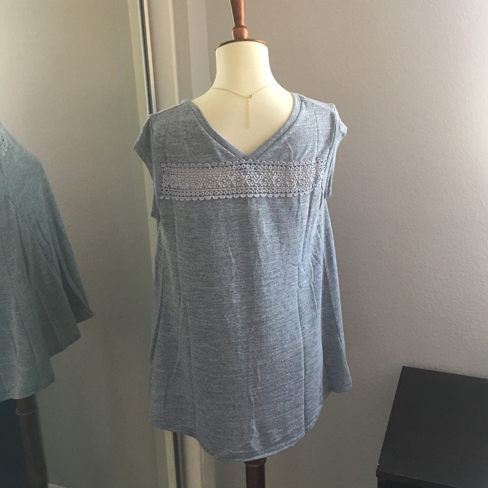 Jennifer Misty Blue Crochet Top - Picture 6 of 6